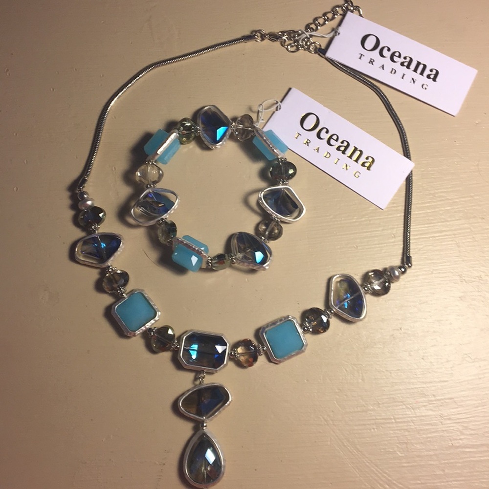Matching bracelet and necklace
